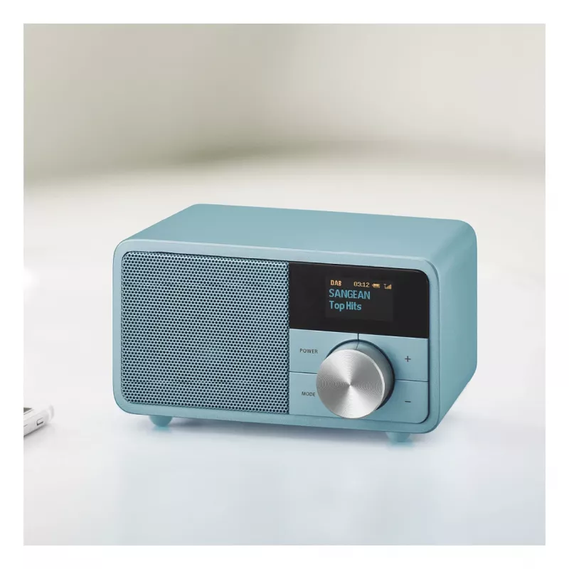 Sangean DDR-7 Norse Blue rádio de mesa, DAB+, FM, AUX, Bluetooth, turquesa