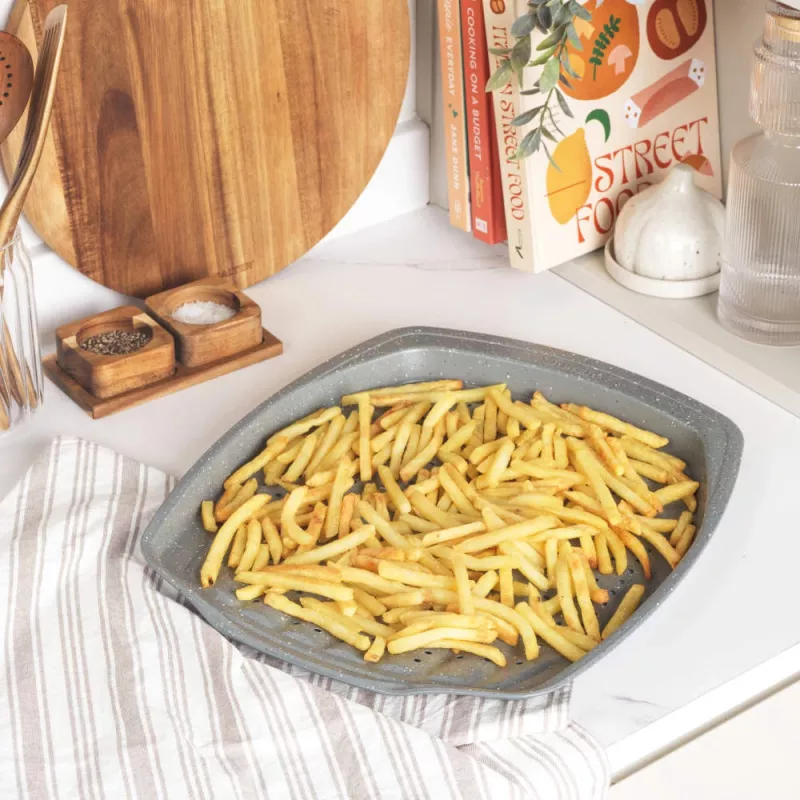 Tabuleiro para batatas fritas Salter BW08473G1EU7 38 cm Marblestone