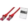 Cabo de rede ShiverPeaks BS75711-AR Vermelho 1 m