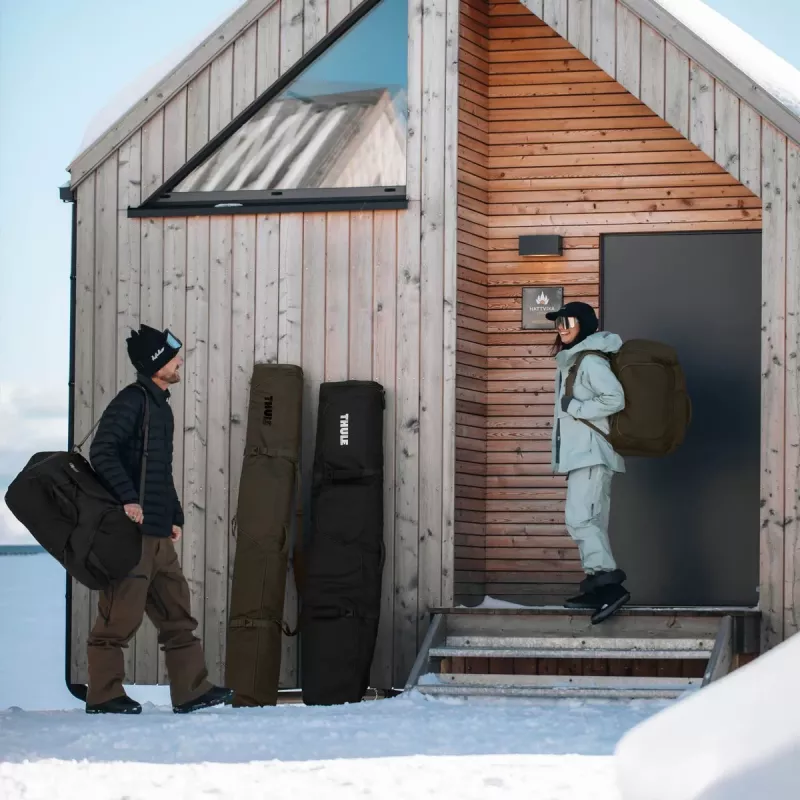 Mala de viagem Thule 5160 Roundtrip para esquis e snowboard 80L preto