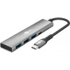 Hub USB slim de 4 portas Goobay USB-C para/USB-A 5 Gbit/s - -Plug> 1x (76562)