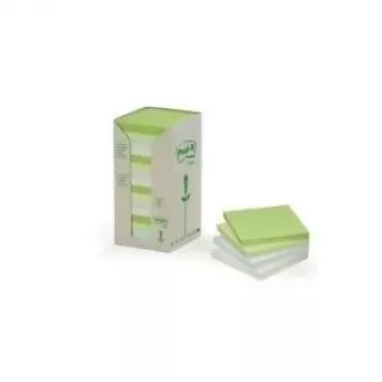 Etiquetas autocolantes 3M Post-It 654-1RPT, 76 x 76 mm, 100 unid. (16 folhas)