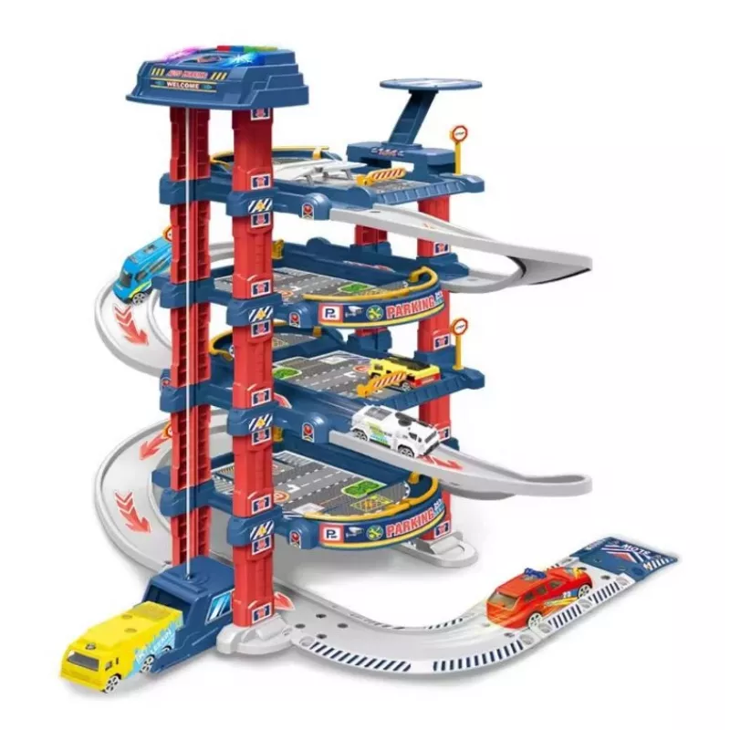 Extralink Kids | Parque de estacionamento | Garagem com elevador elétrico carros de brincar para crianças