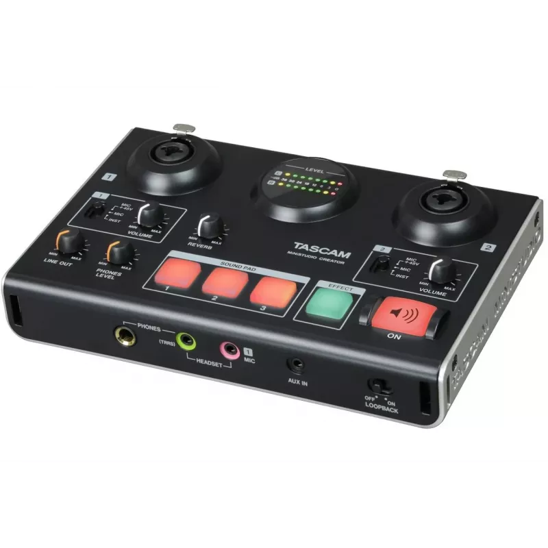 Interface de áudio Tascam US-42B MiniStudio-Series 4-in/4-out USB, 24-bit, 96 kHz, alimentado por USB