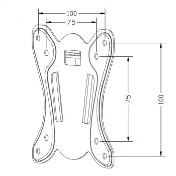 Suporte de parede para TV MACLEAN MC-715A para televisores de 13–27
