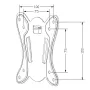 Suporte de parede para TV MACLEAN MC-715A para televisores de 13–27