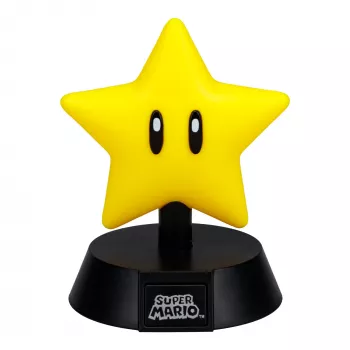 Candeeiro de mesa Paladone Super Mario Super Star Icon Light — luz noturna LED decorativa