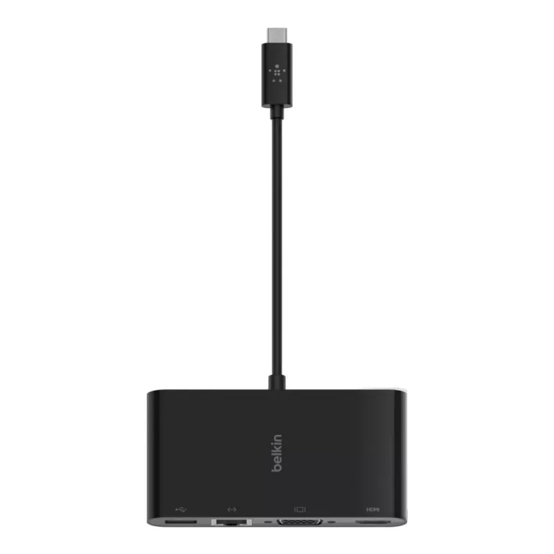 Hub de interface Belkin AVC005BTBK USB 3.2 Gen 1 (3.1 Gen 1) Type-C preto