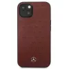 Mercedes MEHCP13SPSQRE iPhone 13 mini 5,4 vermelho/vermelho capa rígida couro padrão estrela