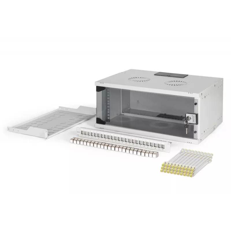 Digitus SOHO Pro conjunto de rede, 483 mm (19) – 4HE, 540 x 400 mm (L x P)