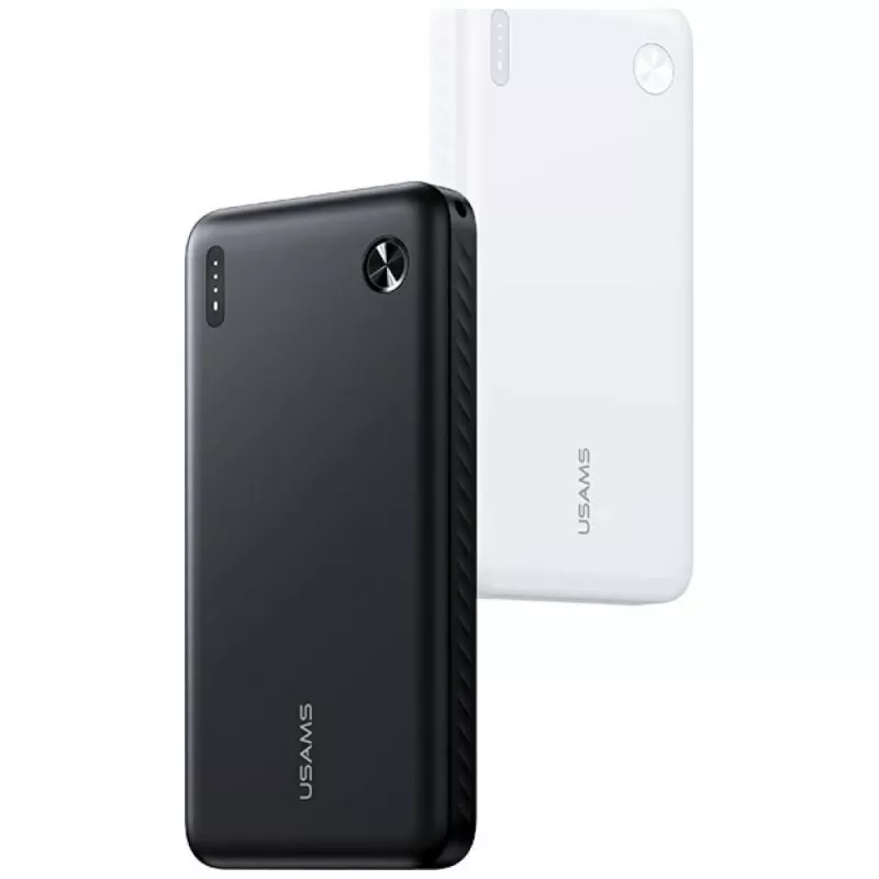 Powerbank usams PB83 10000mAh PD 2×USB-A USB-C branco