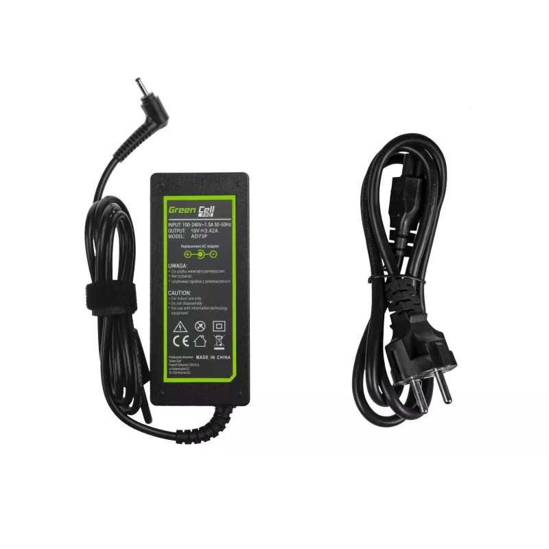 Fonte de alimentação/transformador Green Cell AD73P para interior 65 W preto