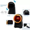 Qoltec 50857 leitor de códigos de barras de secretária com fio, 1D/2D, QR, USB, cabo de 1,75 m