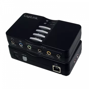 Placa de som USB LogiLink Sound Box Dolby 7.1 8 canais 7.1 canais