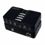 Placa de som USB LogiLink Sound Box Dolby 7.1 8 canais 7.1 canais