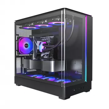 Caixa para PC Montech KING 15 PRO preto — Midi-Tower para micro ATX / Mini-ITX