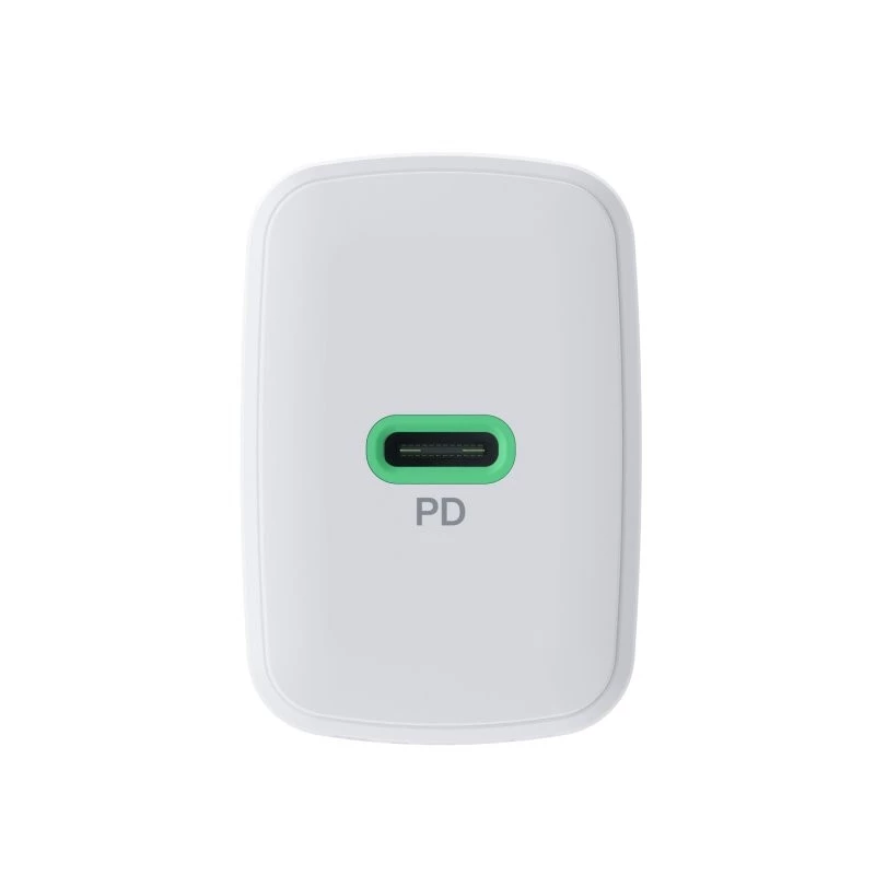 Fonte de alimentação Green Cell PowerSource Solo30 30W branca — carregador USB-C, 30 W de potência de saída