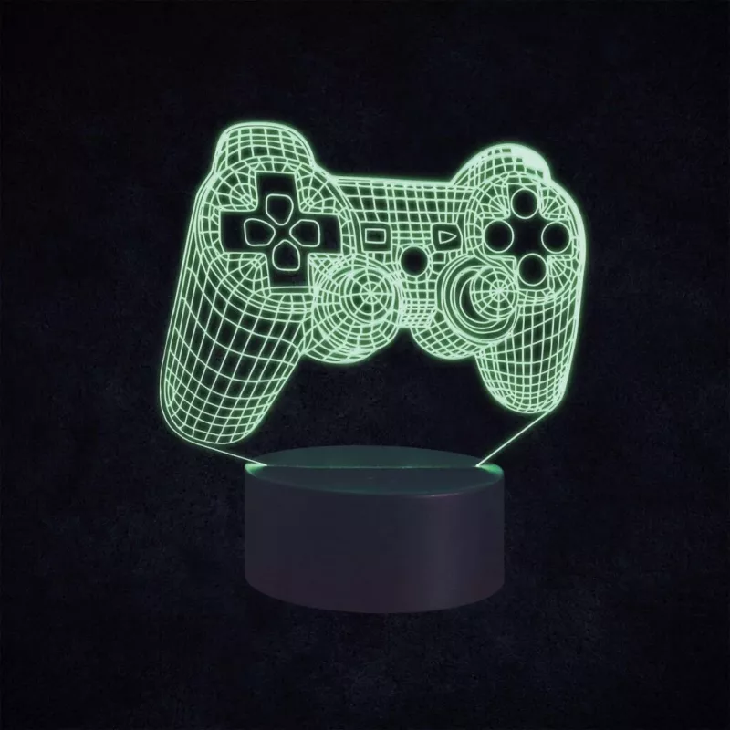 Lâmpada de mesa MANTA SNL57RGB decoração de luz 3D RGB, LED RGB, efeito 3D decorativo