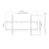 Suporte de parede para TV Sunne 37-70-EF para televisores de 37 a 70 polegadas, máx. 40 kg, VESA 200x200–600x400, preto