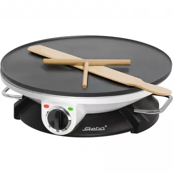 Steba CR 32 - placa para crepes - 1,2 kW - preto/branco