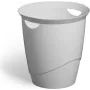 Caixote do lixo redondo plástico cinzento Durable 776010