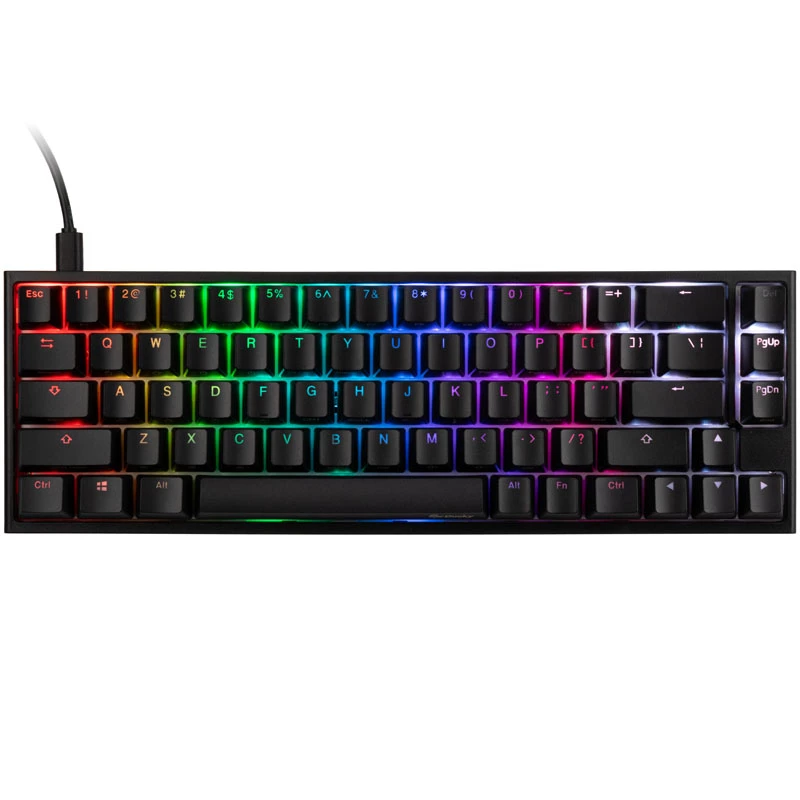 Teclado gaming Ducky One 2 SF, MX-Blue, RGB LED - preto (US)