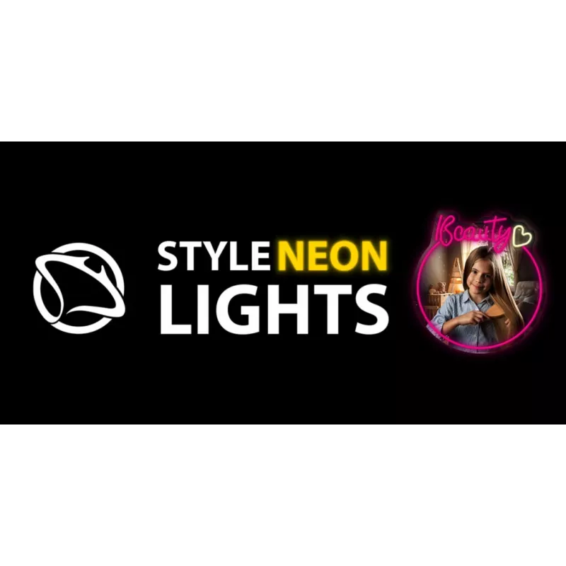 Luz de espelho LED Neon MANTA MASNL130PK Style Neon Lights BEAUTY, destaque rosa, iluminação decorativa de espelho
