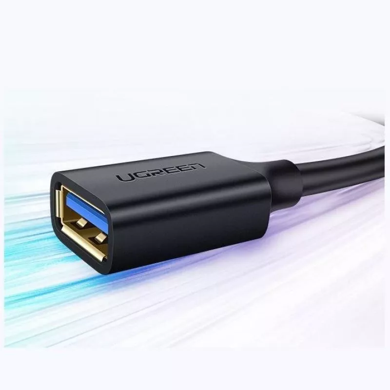 Adaptador de extensão Ugreen USB 3.0 (fêmea) para USB 3.0 (macho) 2 m (preto)