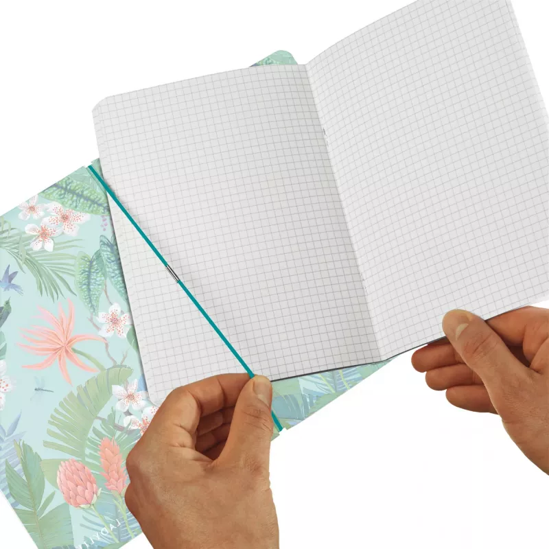 Caderno Herlitz Ladylike Jungle A4 80 folhas verde multicolor