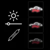 Luz néon decorativa MANTA SNL95WH branco-vermelho — iluminação bicolor em estilo néon