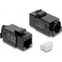 Delock 86609 módulo Keystone tomada RJ45 Cat.6A UTP com LED PoE
