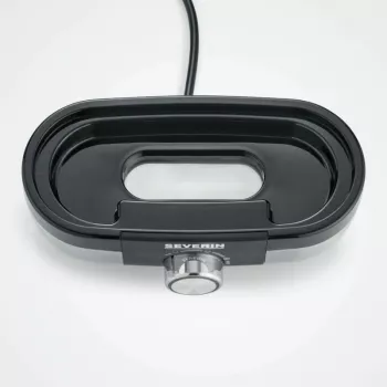 Cozedor de ovos Severin EK 3163 3 ovos preto aço inoxidável transparente