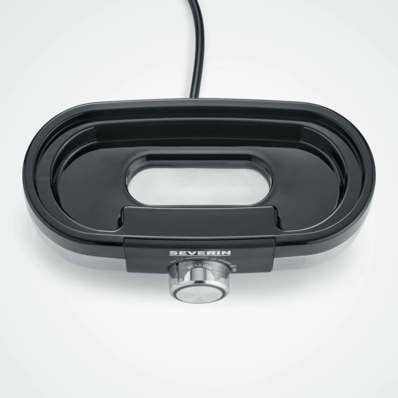 Cozedor de ovos Severin EK 3163 3 ovos preto aço inoxidável transparente