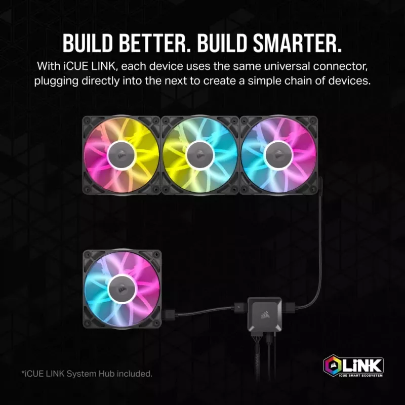 Ventoinha Corsair iCUE LINK RX120 RGB