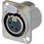 Neutrik NC4FD-LX - 26 mm - 31 mm - Prateado - IEC 61076-2-103 - IEC 68-2-20 - UL 94 HB - IP40 - -30 - 80 °C (NC4FD-LX)
