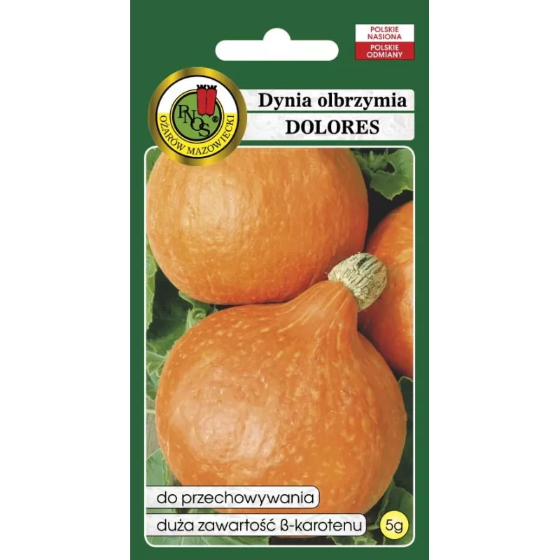 PNOS abóbora gigante Dolores sementes de hortícolas, 5 g