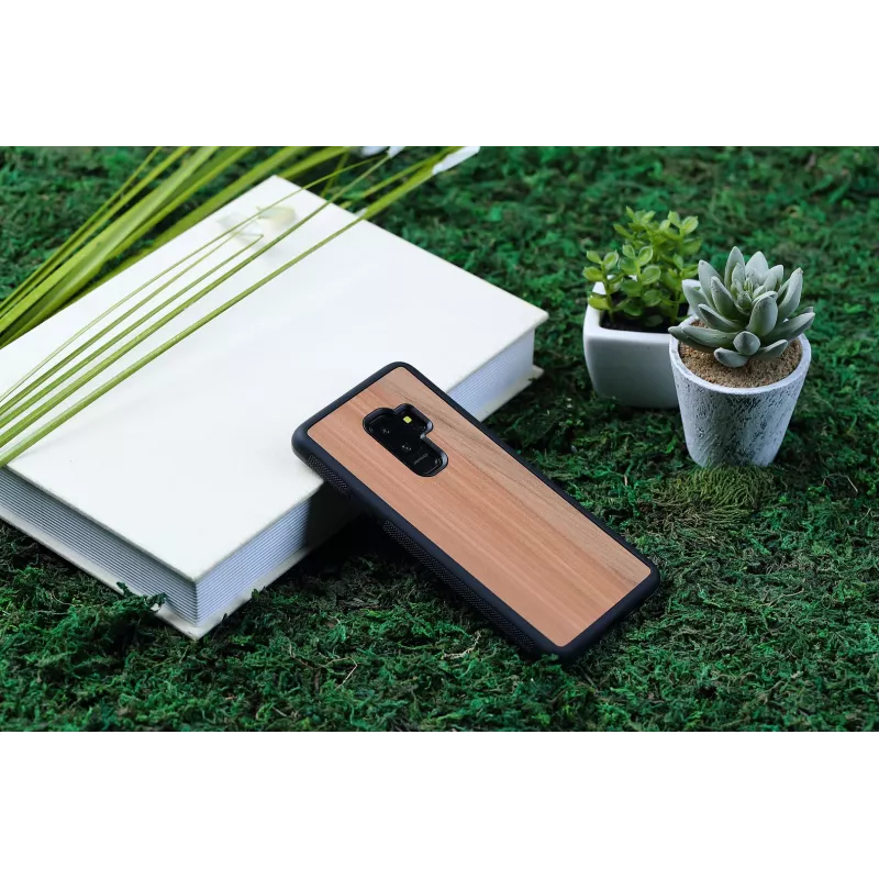 Capa para smartphone Man and Wood para Samsung Galaxy S9 Plus — Cappuccino preto