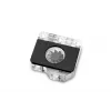 Indicador de caudal EK Water Blocks preto transparente 1/4 polegadas