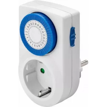 Temporizador analógico Goobay - controlo preciso e simples de dispositivos eletrónicos (59038)