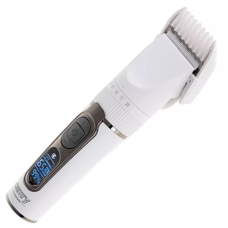 Máquina de cortar cabelo sem fios Camry CR 2841 com visor LCD e 6 definições de comprimento