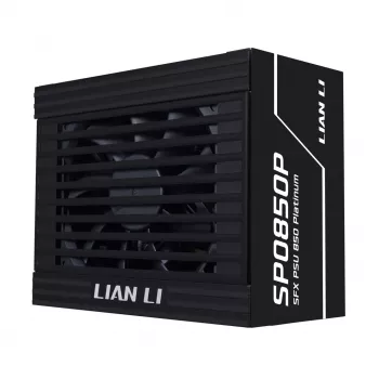 Fonte de alimentação Lian Li SP Series Platinum SFX 850W totalmente modular PCIe 5.1 ATX 3.1 (G9P.SP0850P.B000.EU)