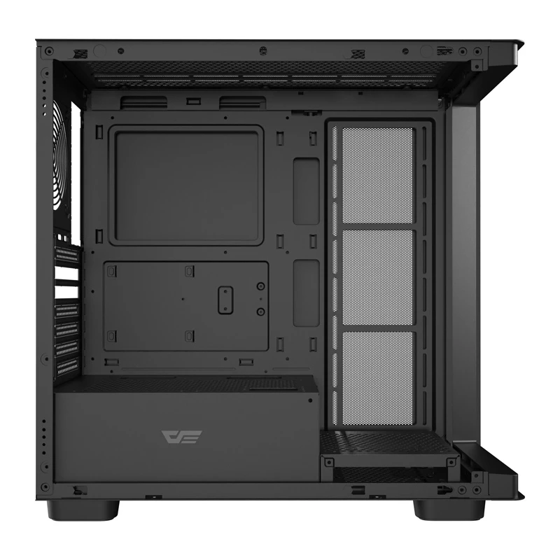 Caixa de computador DarkFlash DS900G (preto) — Mid-Tower compatível com ATX, janela lateral em vidro temperado