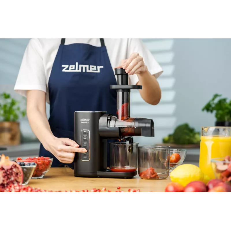 Zelmer ZJP3900 EasyJuice extrator de sumo, 150 W, 500 ml, 2 velocidades, preto