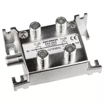 Kathrein EAX 24/G Derivador de 4 vias, 11/12 dB, 5-1218 MHz, conectores F