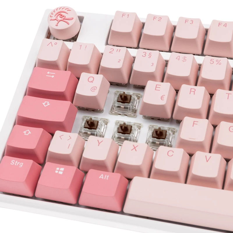 Teclado Ducky One 3 TKL Gaming USB QWERTZ Alemão Rosa