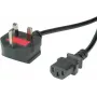 VALUE - Cabo de alimentação - BS 1363 (M) angular para IEC 60320 C13 reto - AC 250 V - 10 A - 3 m - preto