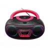 Denver TCL-212BT rosa leitor de CD leitor de CD portátil preto, rosa