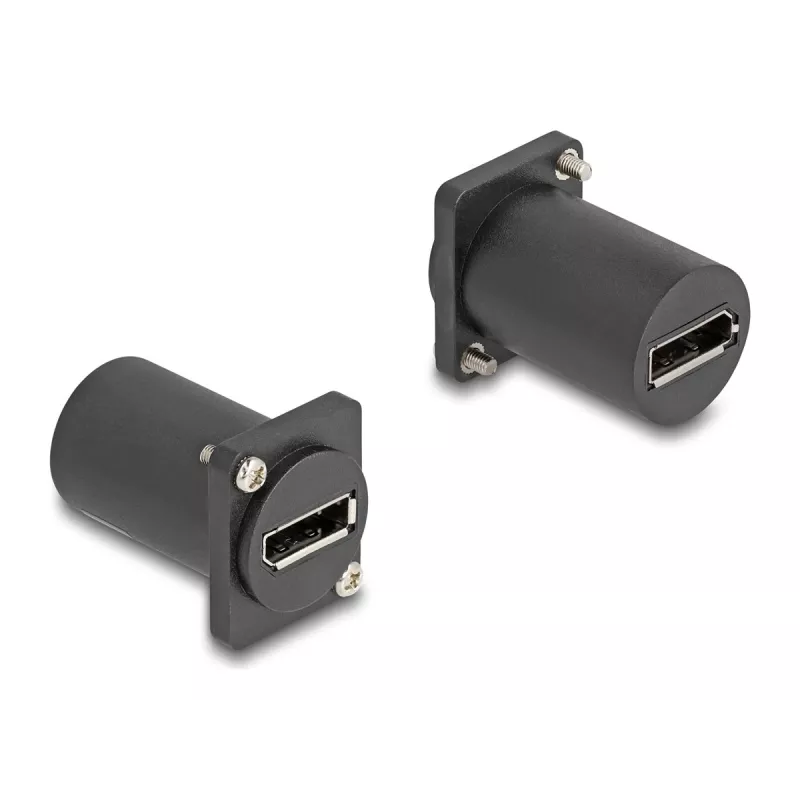Módulo tipo D DeLOCK DisplayPort conector fêmea para conector fêmea 4K preto