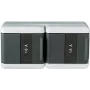 Caixa de embutir tipo F JUNG 8220 KINAW preto transparente branco