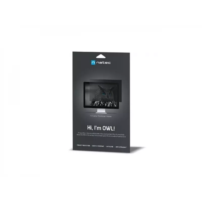 NATEC NFP-2287 Filtro de privacidade para ecrã 40,6 cm (16 polegadas) Monitor/Portátil, filtro de privacidade sem moldura 2H